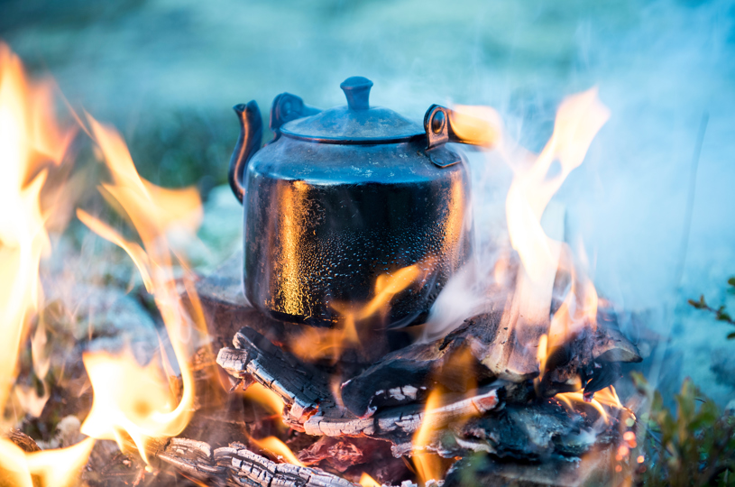 Making Coffee On The Bonfire ER